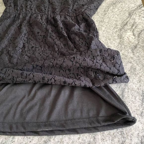 NWT Anthropologie Large Black Lace Cocktail Dress Staci Woo Souvenir - Picture 14 of 14
